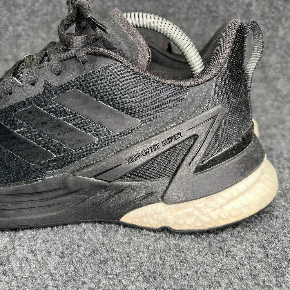 Adidas Response Super Shoes Mens Size 9 Black Athletic Running Training Sneakers